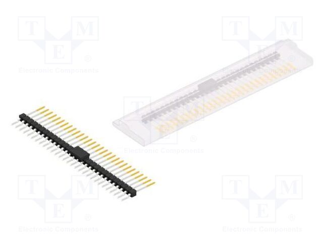 Connector: pin strips; pin header; male; PIN: 29; 2.54mm; SMT; 1x29