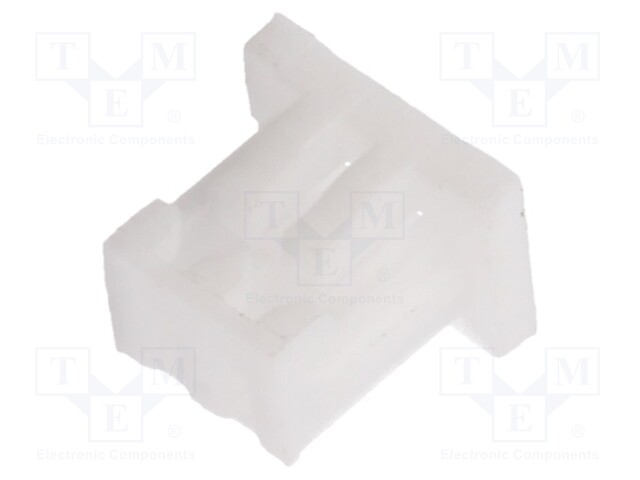 Plug; wire-board; female; 1.25mm; PIN: 2; w/o contacts; for cable