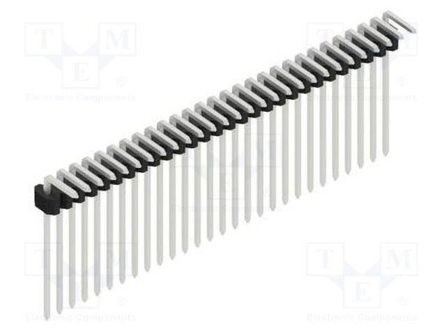 Connector: pin strips; pin header; male; PIN: 28; 1.27mm; THT; 1x28