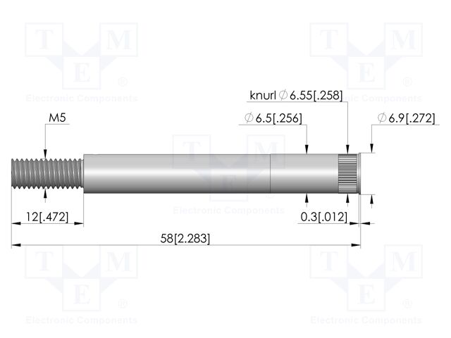Test probe socket; silver plated; KS-623; 58mm; test needles
