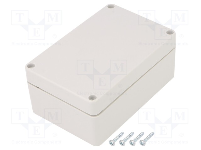 Enclosure: multipurpose; X: 70mm; Y: 105mm; Z: 45mm; ABS; light grey