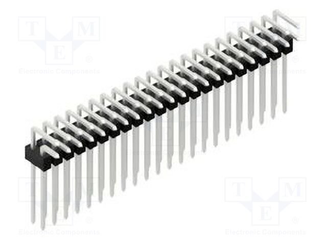 Connector: pin strips; pin header; male; PIN: 44; 2.54mm; THT; 2x22
