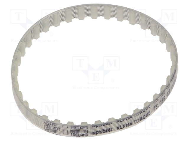 Timing belt; T5; W: 6mm; H: 2.2mm; Lw: 185mm; Tooth height: 1.2mm