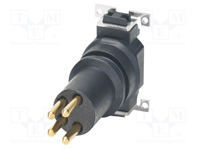 Connector: M8; PIN: 4; 4A; 48V; straight; unshielded; contact insert
