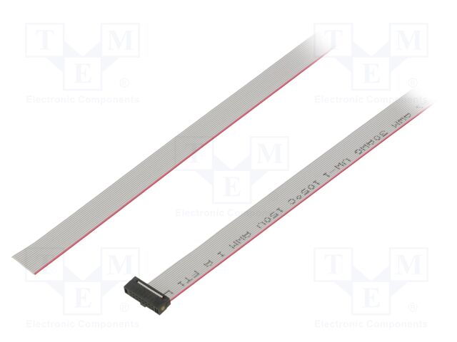 Ribbon cable with IDC connectors; Tape ph: 0.64mm; 1219.2mm