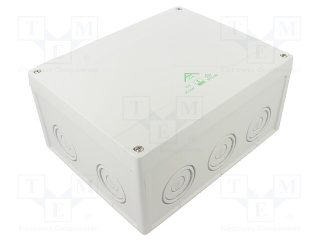Enclosure: junction box; X: 202mm; Y: 252mm; Z: 120mm; IP55,IP66