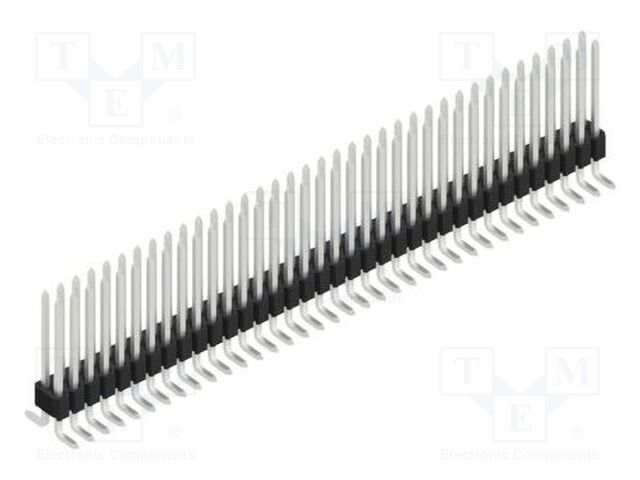 Connector: pin strips; pin header; male; PIN: 72; 1.27mm; SMT; 2x36
