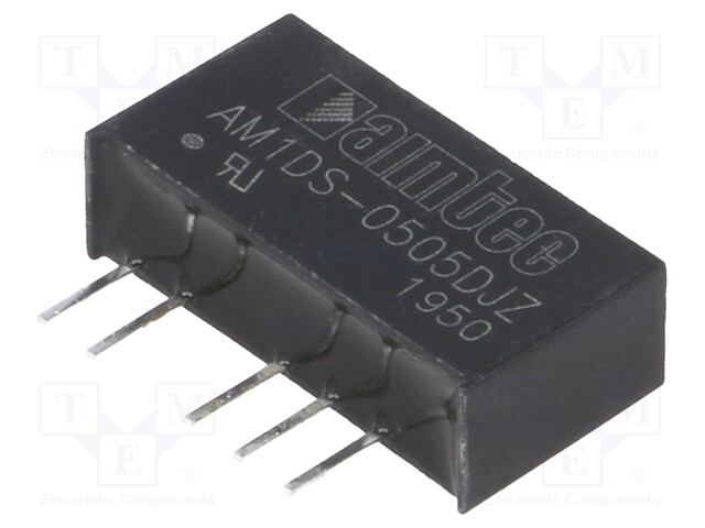 Converter: DC/DC; 1W; Uin: 4.5÷5.5V; Uout: 5VDC; Uout2: -5VDC; SIP7