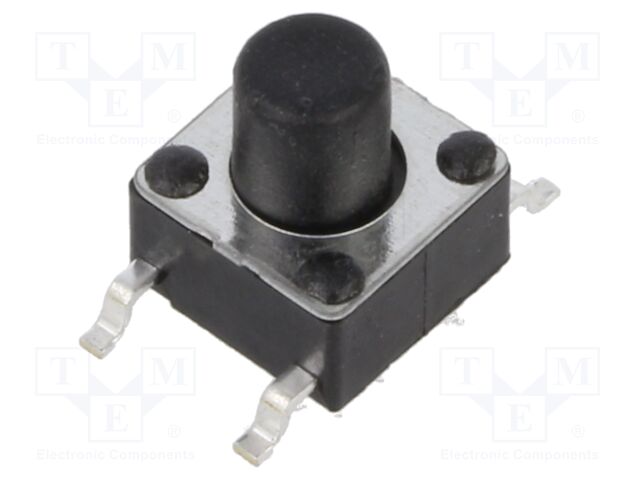 Microswitch TACT; SPST-NO; Pos: 2; 0.05A/12VDC; SMT; none; 1.6N