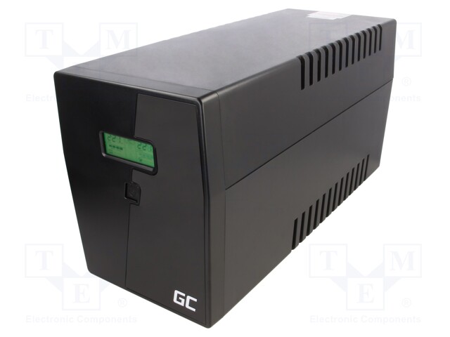 Power supply: UPS; 380x158x198mm; 900W; 1.5kVA; 10.1kg; 9mAh; 55dBA