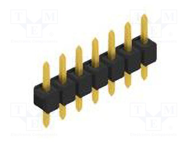Connector: pin strips; pin header; male; PIN: 7; 2.54mm; THT; 1x7