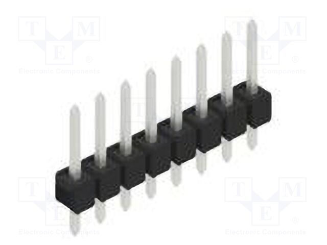 Connector: pin strips; pin header; male; PIN: 8; 2.54mm; THT; 1x8