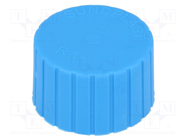 Cap; Body: blue; Øint: 40.1mm; H: 22mm; Mounting: push-in