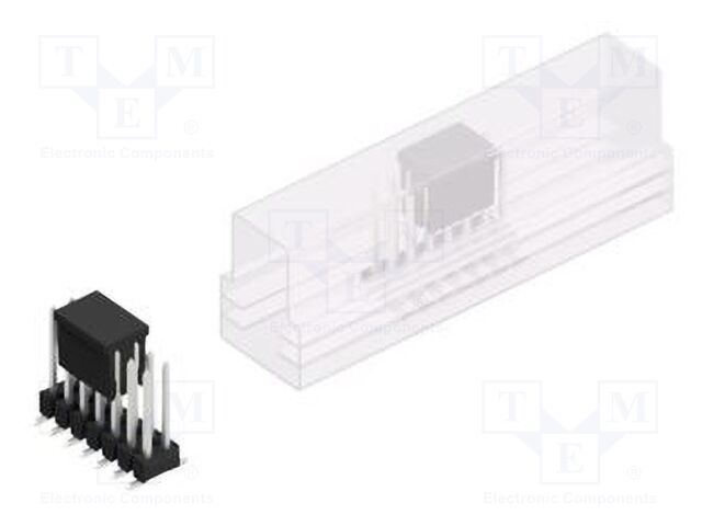 Connector: pin strips; pin header; male; PIN: 14; 2.54mm; SMT; 2x7
