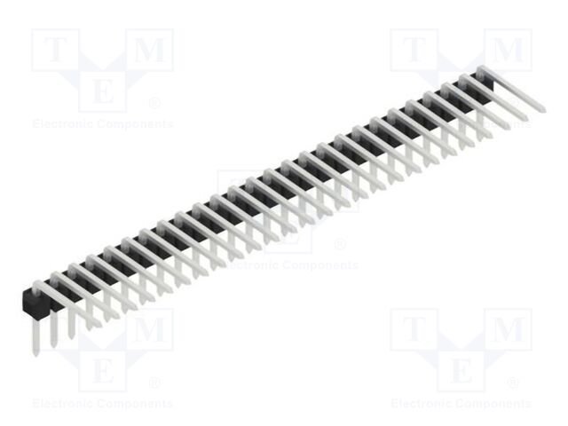 Connector: pin strips; pin header; male; PIN: 26; 2.54mm; THT; 1x26