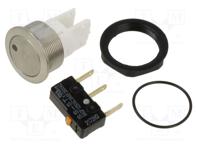 Switch: vandal resistant; Pos: 2; SPDT; 5A/125VAC; IP40; ON-(ON)