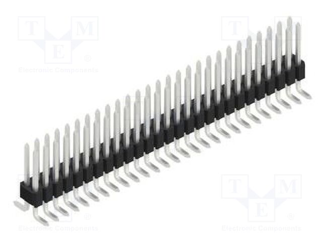 Connector: pin strips; pin header; male; PIN: 54; 1.27mm; SMT; 2x27