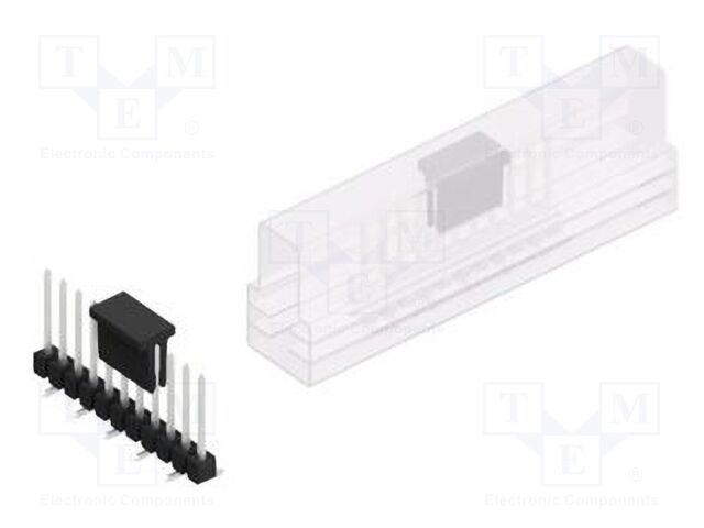 Connector: pin strips; pin header; male; PIN: 11; 2.54mm; SMT; 1x11
