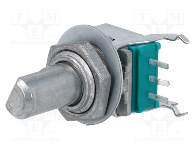 Potentiometer: shaft; single turn; 10kΩ; ±20%; 6mm; for PCB; L: 15mm