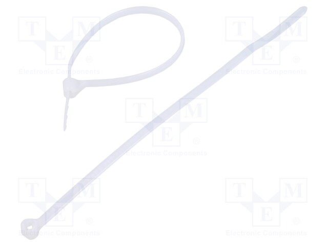 Cable tie; with a metal clasp; L: 102mm; W: 2.4mm; polyamide; 80N