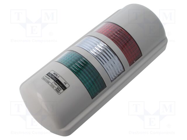 Signaller: signalling column; continuous light; Usup: 24VDC; LED