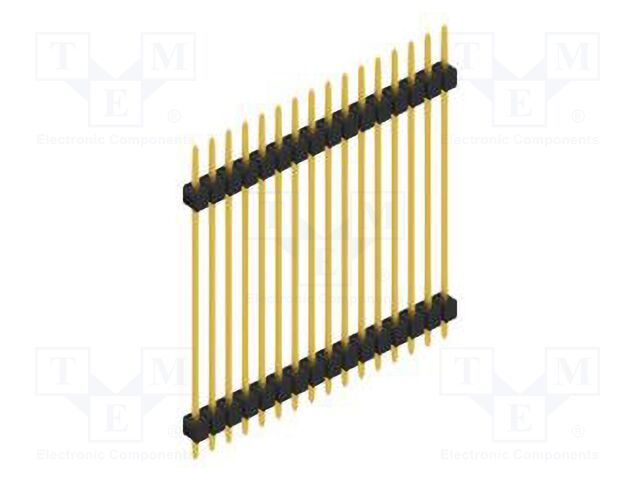 Connector: pin strips; pin header; male; PIN: 16; 2.54mm; THT; 1x16
