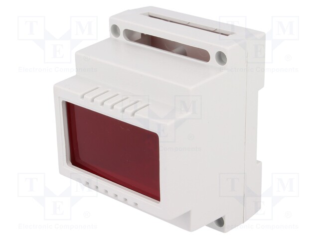 Enclosure: for DIN rail mounting; Y: 89mm; X: 69.7mm; Z: 64.7mm; ABS