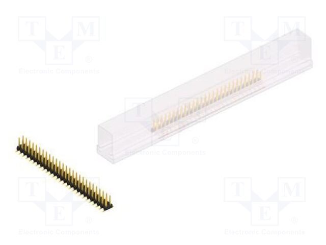 Connector: pin strips; pin header; male; PIN: 54; 2mm; SMT; 2x27