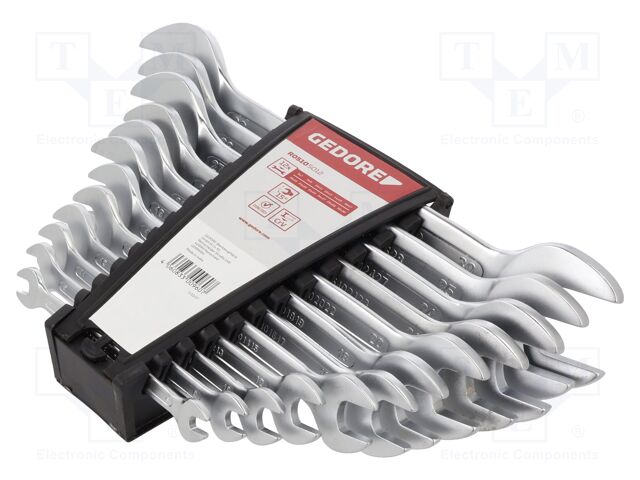 Double-sided; Chrom-vanadium steel; Plating: chromium; 12pcs.