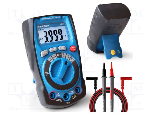 Digital multimeter; LCD; 3,75 digit (3999); True RMS