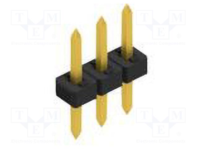 Connector: pin strips; pin header; male; PIN: 3; 2mm; THT; 1x3; 100V