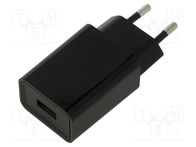 Power supply: switching; mains,plug-in; 5VDC; 2A; 10W; Out: USB A