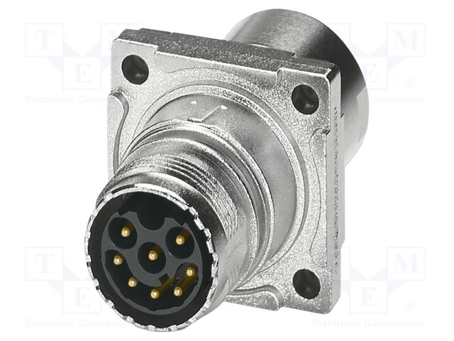Connector: M17; socket; ST; male; PIN: 17; 48V; 3.6A; shielded; IP67