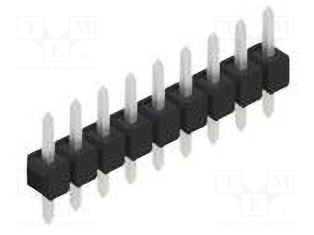 Connector: pin strips; pin header; male; PIN: 9; 2.54mm; THT; 1x9