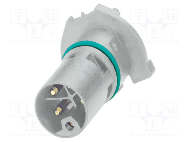 Connector: M12; contact insert; PIN: 5; 63V; straight; THR; 16A; 4+PE