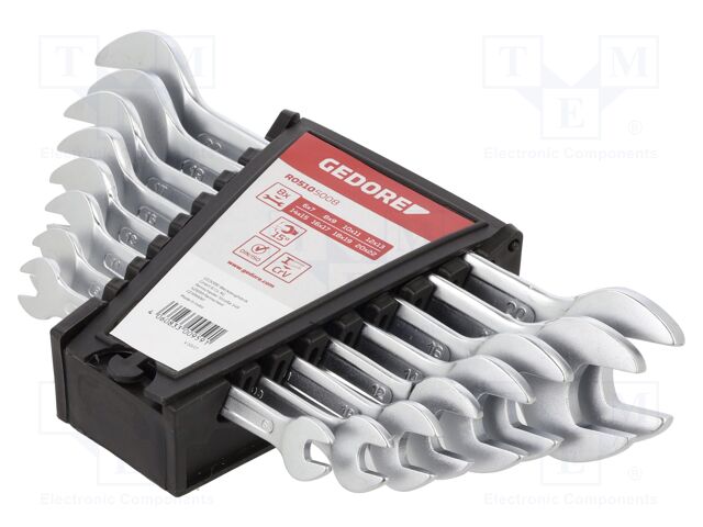 Double-sided; Chrom-vanadium steel; Plating: chromium; 8pcs.