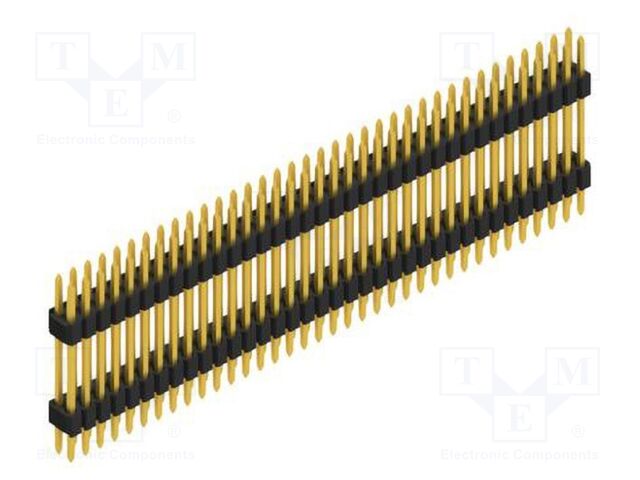 Connector: pin strips; pin header; male; PIN: 72; 1.27mm; THT; 2x36