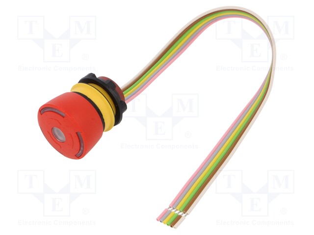 Switch: emergency stop; Stabl.pos: 2; NC x2; 5A/250VAC; 5A/24VDC