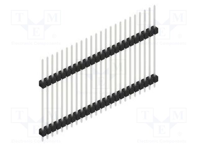 Connector: pin strips; pin header; male; PIN: 24; 2.54mm; THT; 1x24
