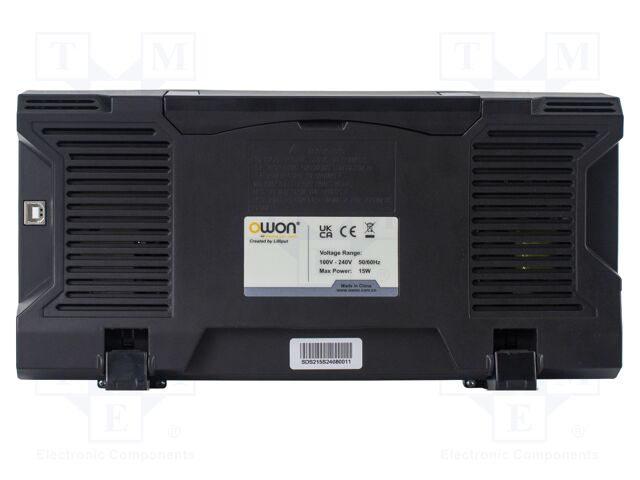 Oscilloscope: digital; Ch: 2; 150MHz; 1Gsps; 20Mpts; LCD 7"; SDS