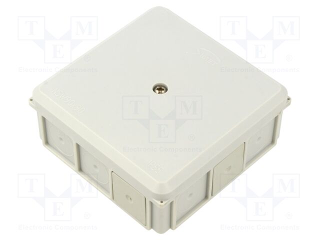 Enclosure: junction box; X: 90mm; Y: 90mm; Z: 37mm; wall mount; IP55