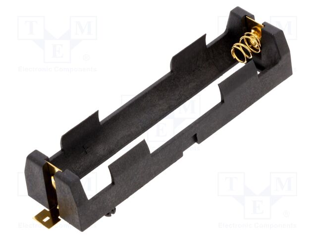 Holder; SMT; Size: 18650; Batt.no: 1