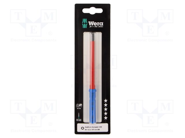 Interchangeable blade; Hex Plus key; insulated; HEX 4mm; 157mm
