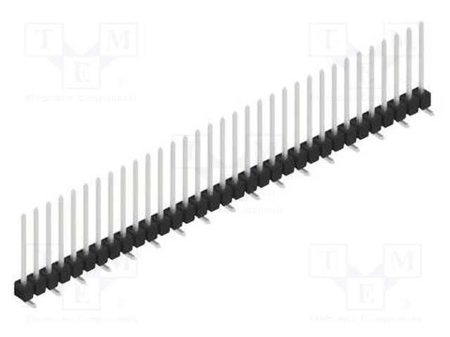 Connector: pin strips; pin header; male; PIN: 33; 2.54mm; SMT; 1x33