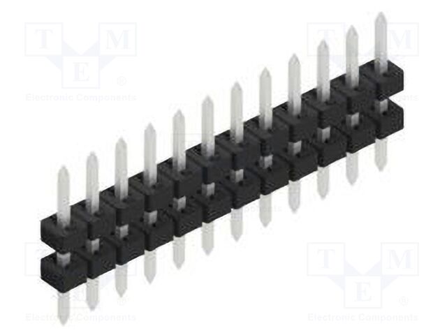 Connector: pin strips; pin header; male; PIN: 12; 2mm; THT; 1x12