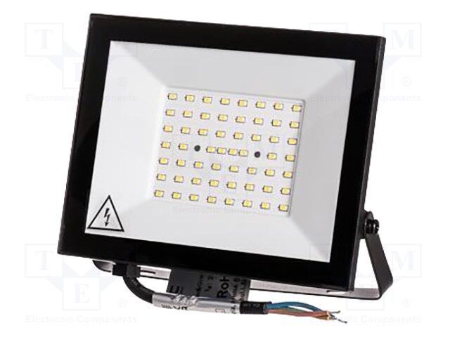 Lamp: LED flood light; 50W; 230VAC; neutral white; 110°; 4000K