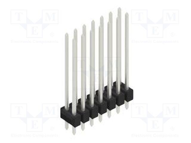 Connector: pin strips; pin header; male; PIN: 14; 2.54mm; THT; 2x7