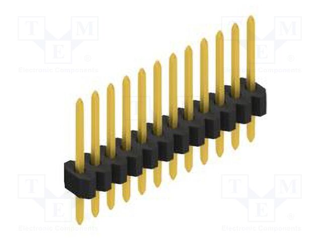 Connector: pin strips; pin header; male; PIN: 12; 1.27mm; THT; 1x12