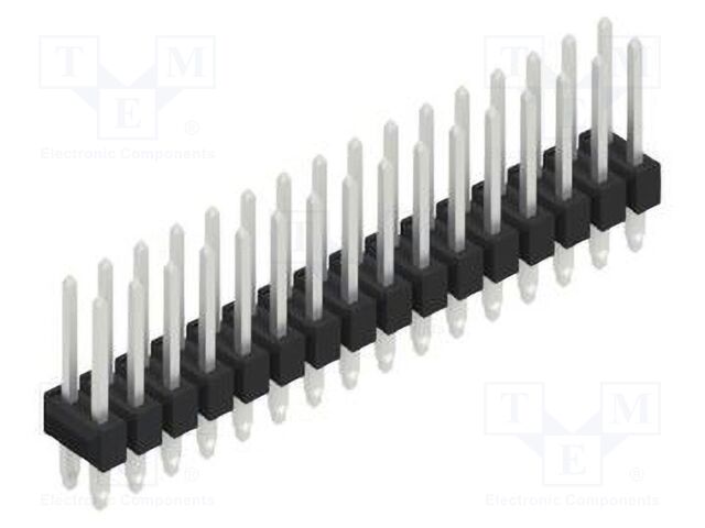 Connector: pin strips; pin header; male; PIN: 32; 2.54mm; THT; 2x16