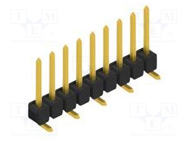 Connector: pin strips; pin header; male; PIN: 9; 2.54mm; SMT; 1x9